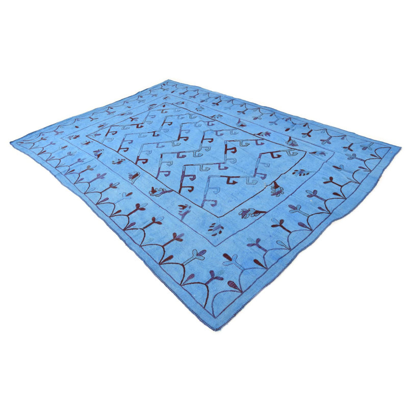 Tapis bleu Potts