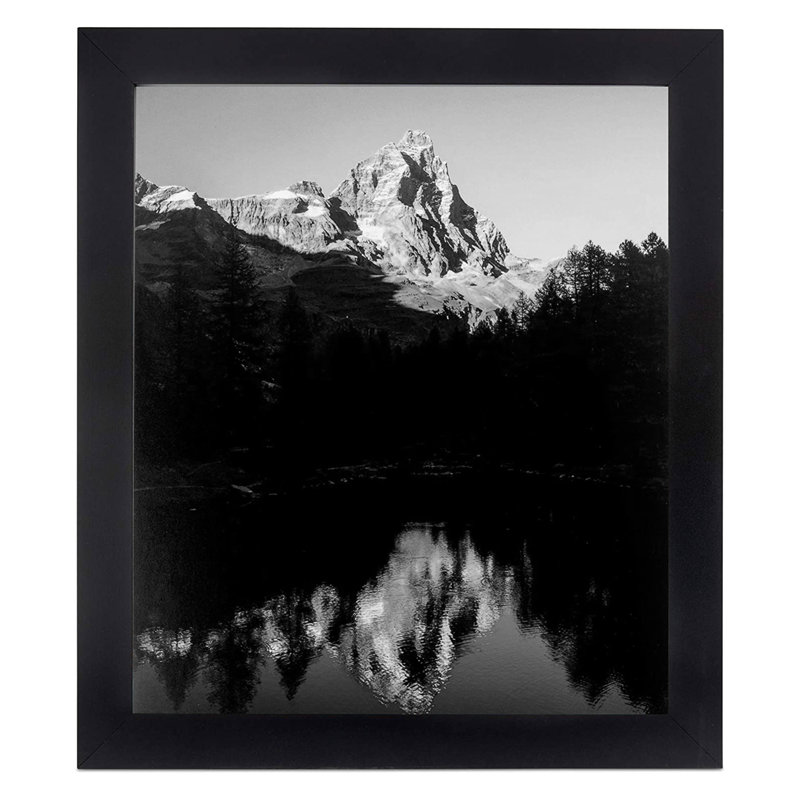 Satin Black Wood Picture Frame