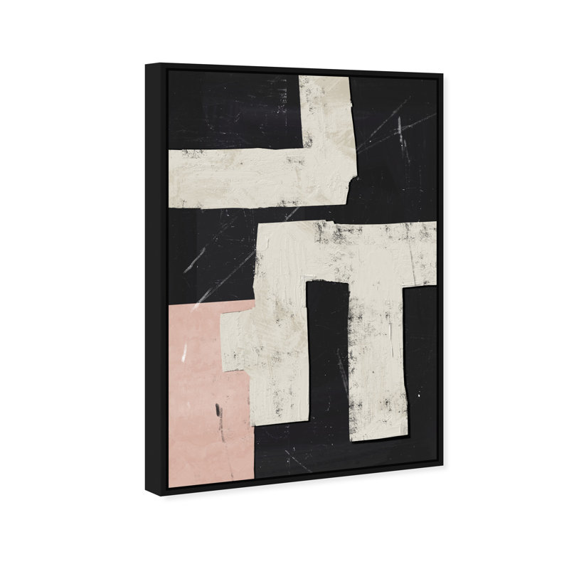 Placed Together Print by Oliver Gal, 11"H x 16"W, Black Floater Frame