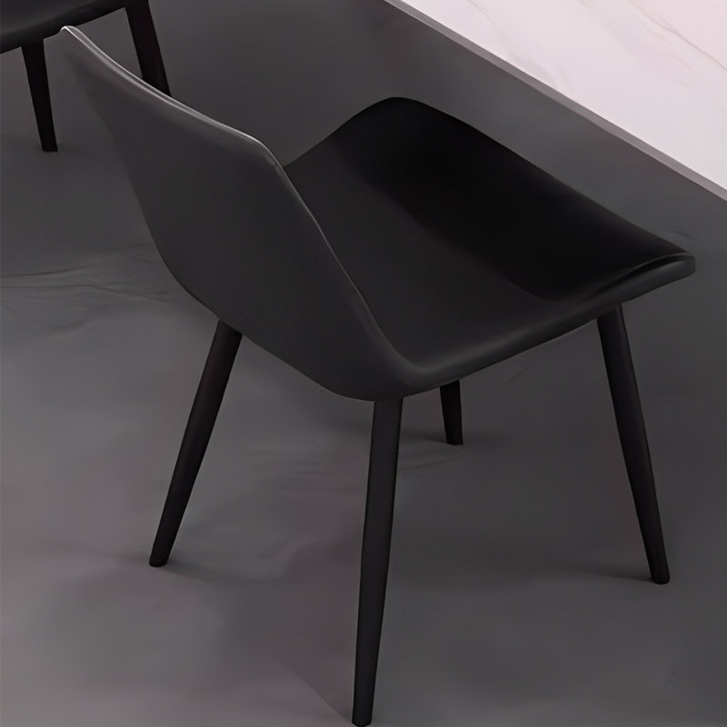 Modern Simple Rock Plate Dining Table Sets 6 - Person Four Leg Dining Set, 29.52"H x 55.11"L x 31.49"W