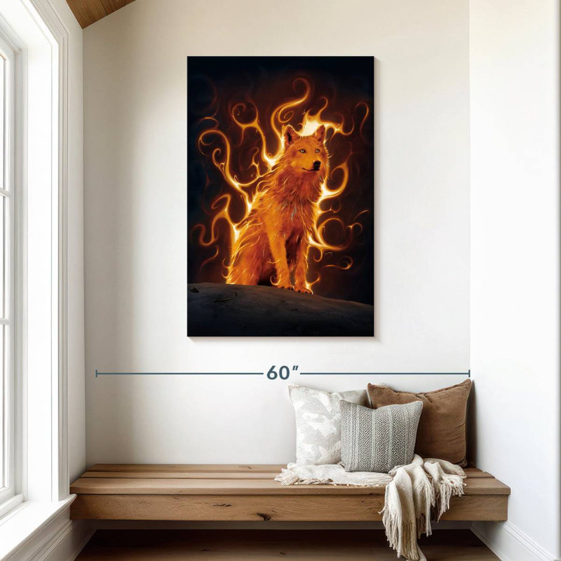 Brampt Phoenix Wolf, 45" H x 30" W