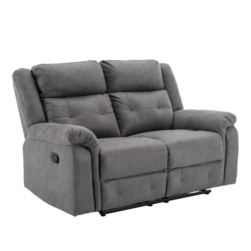 Bonachea 2 Seater Reclining Loveseat, Dark Grey