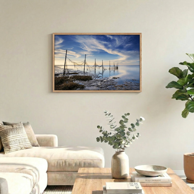 Ensemble de 1 tableau sur toile Ciel et Eau, 32"H x 48"W, Naturel