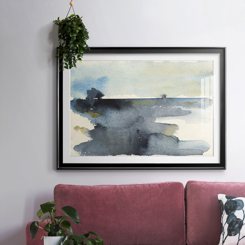 Upheval IV encadré, impression encadrée avec biseau mat et verre, Noir, H 19 po x l 27 po x P 1,5 po