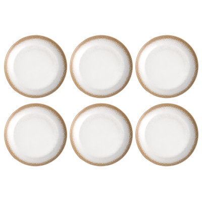 Assiette plate en bambou de 10,5 po Bissonnette, ensemble de 6