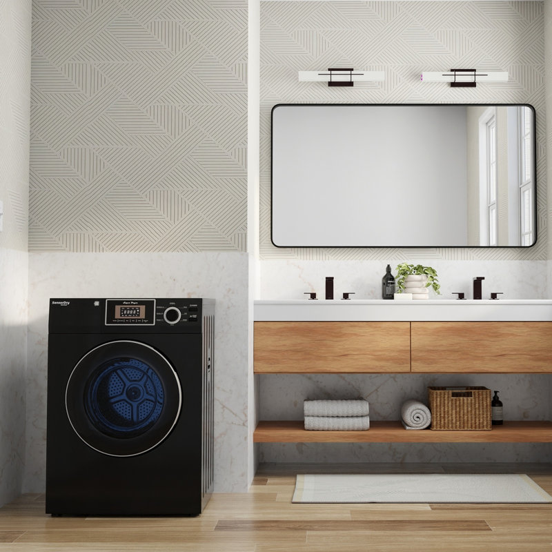 Sécheuse à évacuation compacte Équator PREMIUM 24 po avec prise pour laveuse, capacité de 3,1 pi³/13 lb, capteur, 110 V