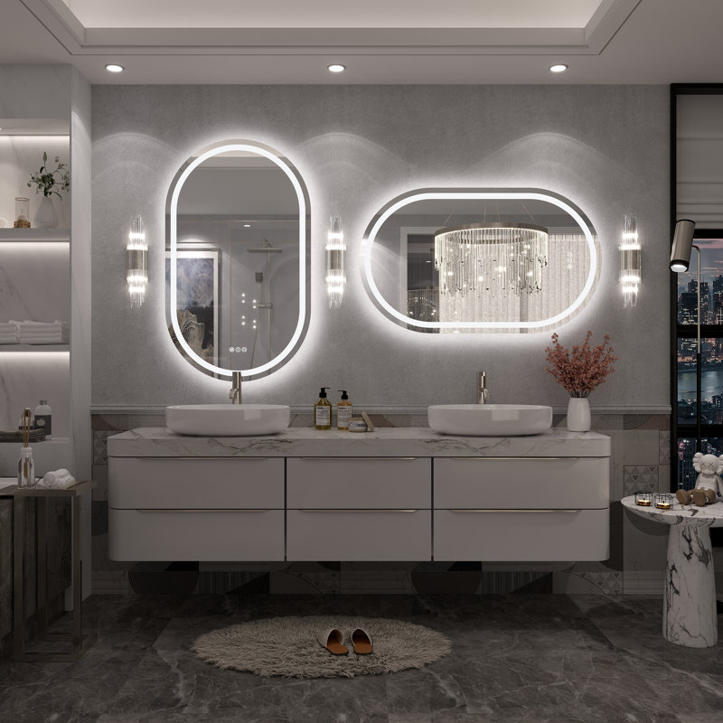 Miroir de salle de bain mural Molly, 40 po x 24 po