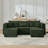 Compact modular sectional,Compressed Corduroy Sofa with Modern Minimalist Style, Ultra-Comfy Compression Modular Sofa with Space-Saving Efficient Design-1715656020