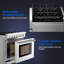 AOBOSI 36" Retro Natural Gas Accent Convection Range