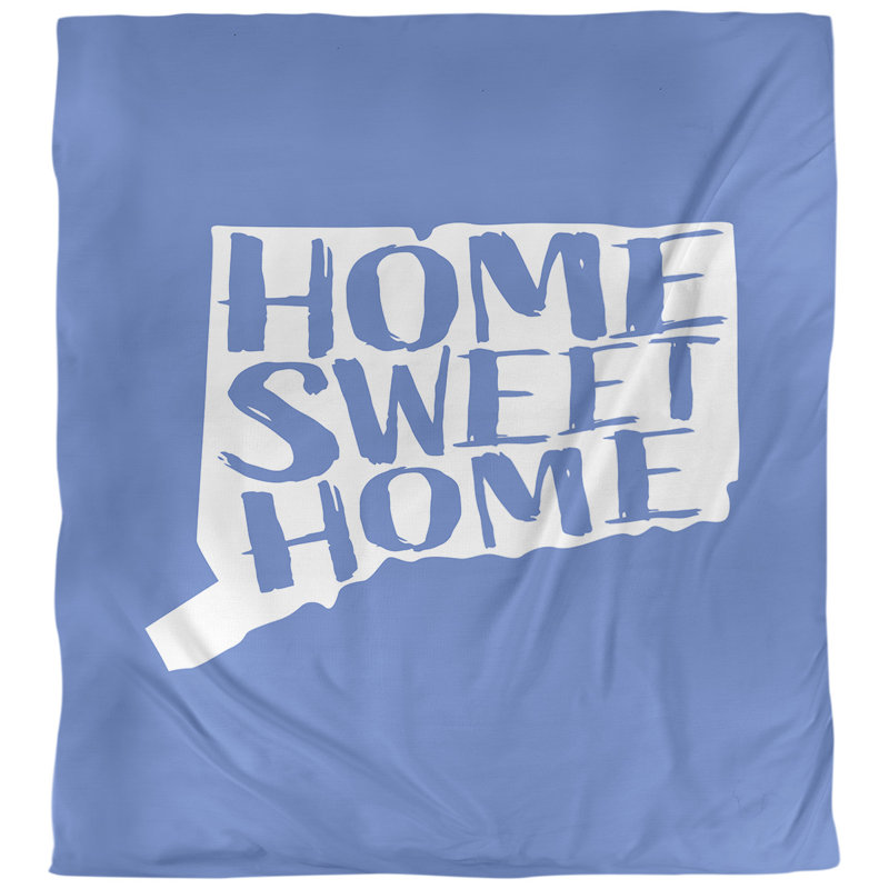 Housse de couette connecticut doux, Housse de couette pour grand lit, Bleu, Microfibre