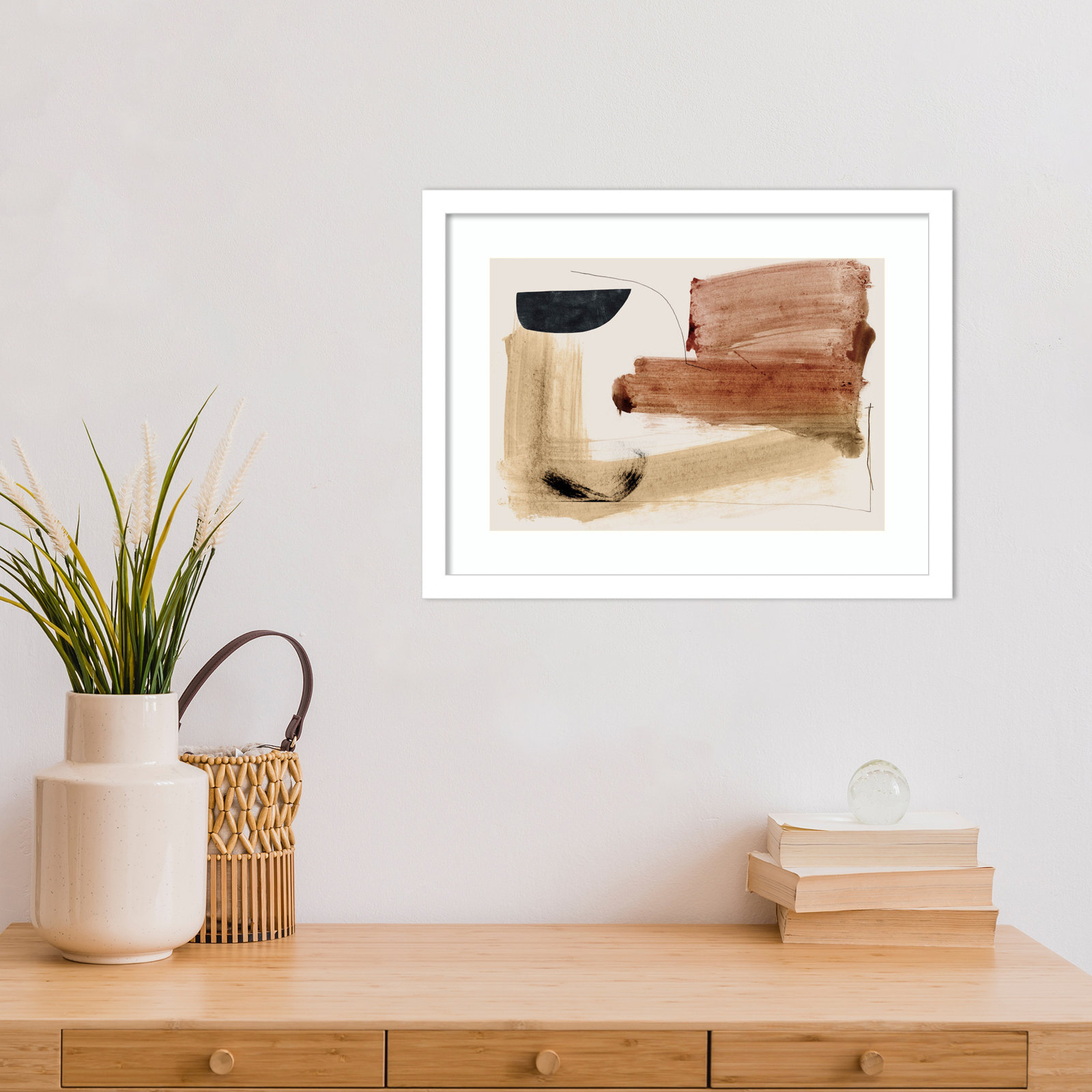 Cleve "Cooking" Print by Dan Hobday, White, 13" H x 17" W