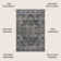 Alanya Ornate Medallion Machine-Washable Dark Green/Gray Rug