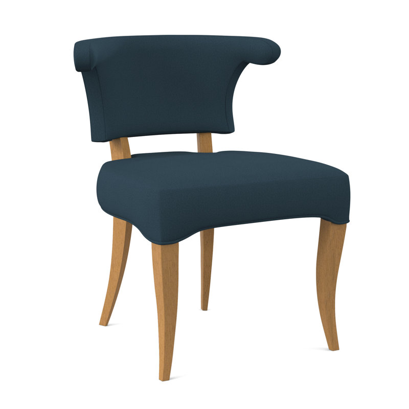 Fauteuil à oreilles rembourré Athena, Lagon Margaret, Ambre