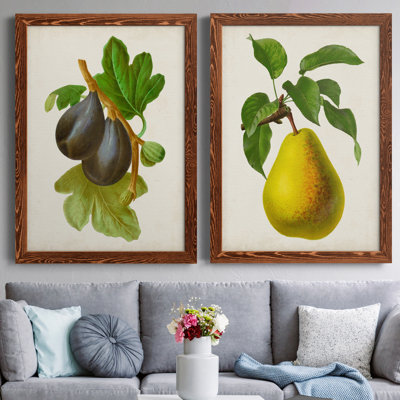 Antique Fruit VI - ensemble de 2 reproductions d'art sur toile