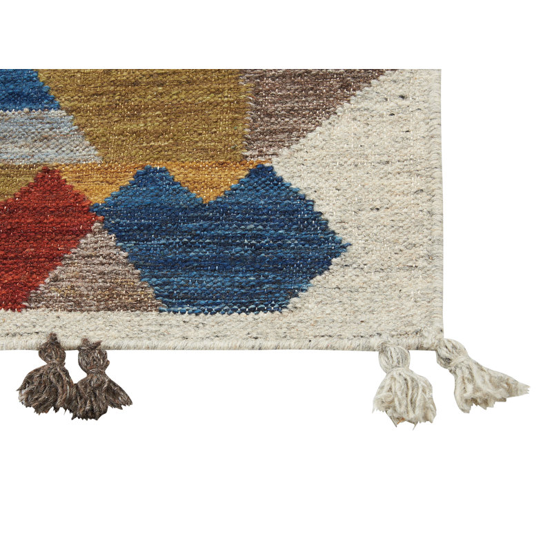 Canella Geometric Hand Woven Area Rug, Rectangle 80 x 150cm