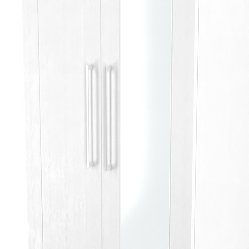 Charone Manufactured Wood Wardrobe, Grey Ash