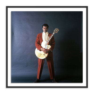 Chuck Berry Portrait Séance - Impression de cadre photo unique