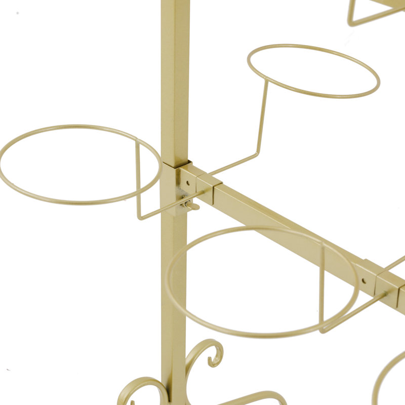 5-tier Hat Display Rack Cap Hanger Rack, Gold
