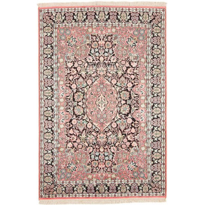 Rectangle 124 cm x 187 cm Oriental Hand Woven Area Rug