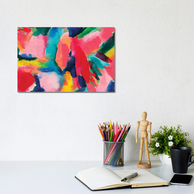 «Colorful Home I» par Joy Ting - peinture sur toile tendue