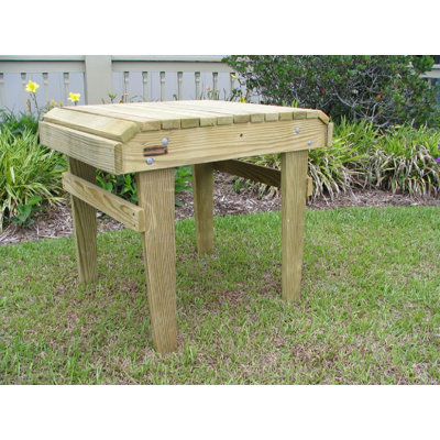 USA Made Adirondack Accent Side Table – Premium Pressure Treated Pine, Outdoor-Ready, Ships Factory Assembled by Weathercraft by Weathercraft