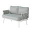 Causeuse et table en acier Mariano-1435046626