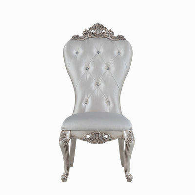 Ensemble de 2 chaises d'appoint capitonnées