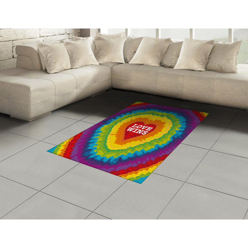 Tapis décoratif Pride, Rectangle— 4 pi x 5 pi 8 po