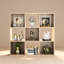 Bibliothèque de rangement à 9 cubes, tablette cubique 3 x 3 avec panneaux arrière amovibles, support de présentation polyvalent pour bureau à domicile, salon, chambre à coucher-1341837677-1341837676