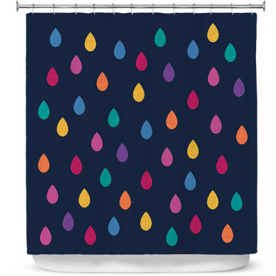 Rideau de douche simple raindrops-chambre