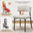 Curved Back Upholstered Dining Chair-2044335108