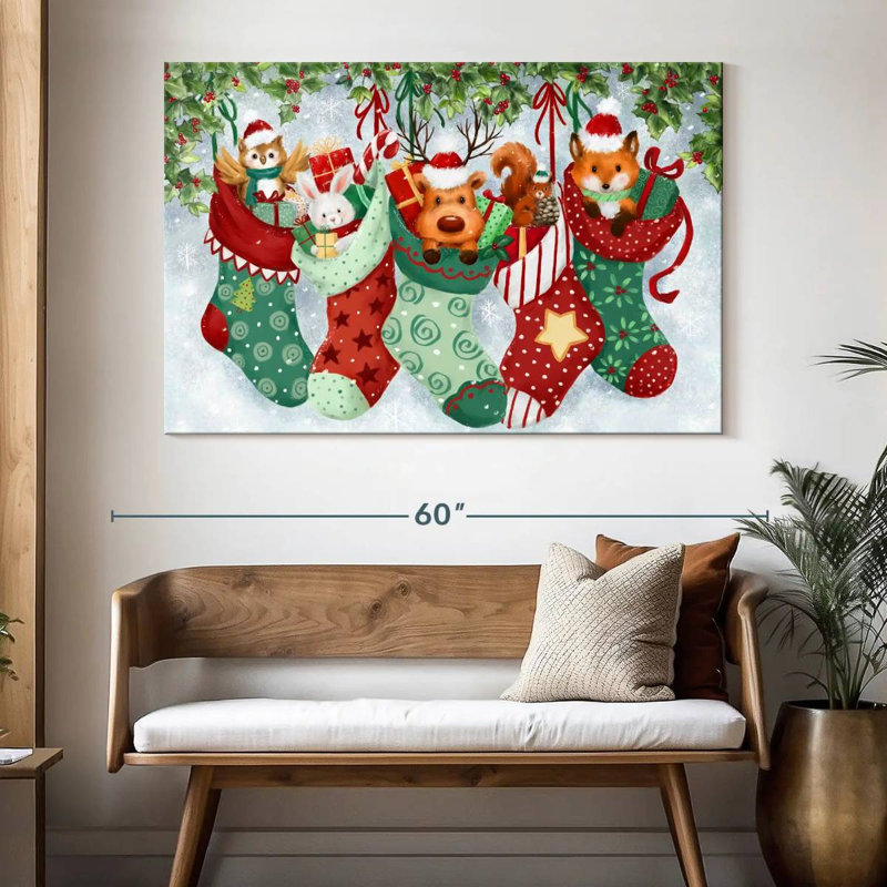 Chaussettes de Noël, H 34 po x l 51 po