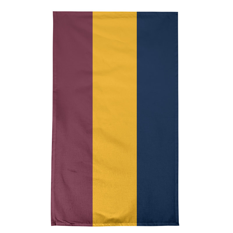 Stripe Tea Towel Kitchen Towel, Cotton Blend, Wine/Gold/Navy Blue Cleveland Basketball