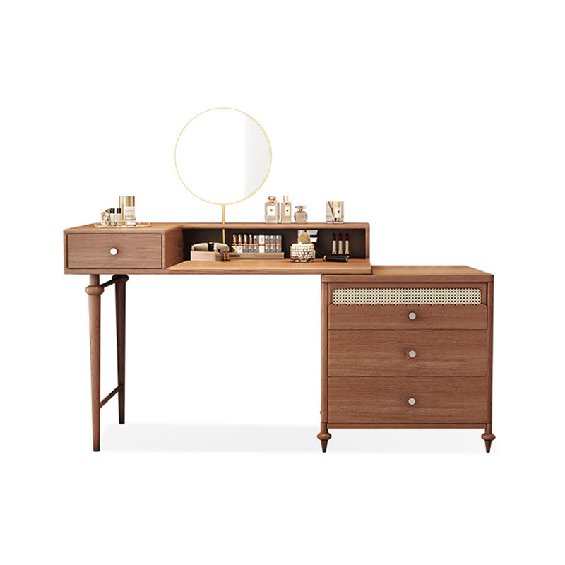 Makeup Vanity with Light mirror,4 drawers,Power Outlet