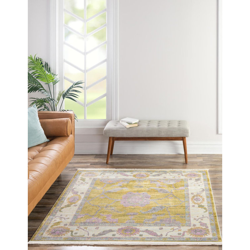 Tapis Haefner_Green, Carré 5 pi 5 po