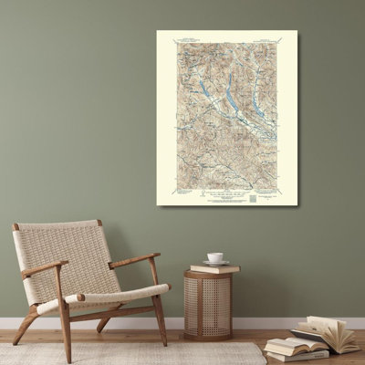 Lark Manor™ USGS Gallery Wrapped Canvas Art Titled: Snoqualmie Pass Washington Quad, USGS 1901