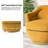 Lundquist Velvet Swivel Barrel Chair-86753504