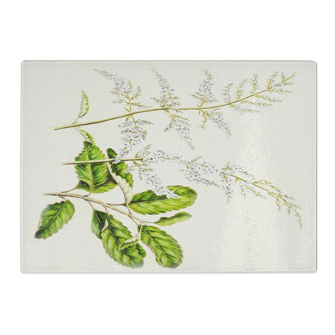 Tempered Glass Flowers by Sarah Featon Chopping Board