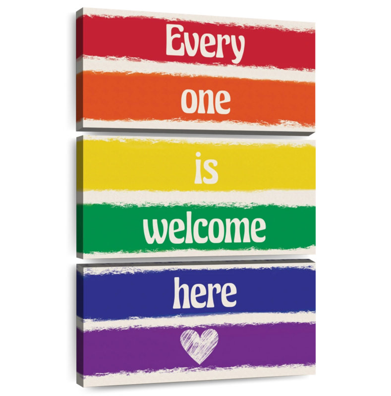 Tergel Welcome Pride Colors, H 32 po x l 20 po
