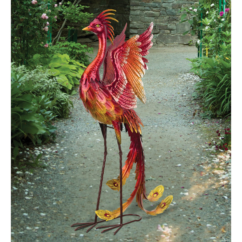 Statues de jardin en métal 36 pouces Phoenix Decor