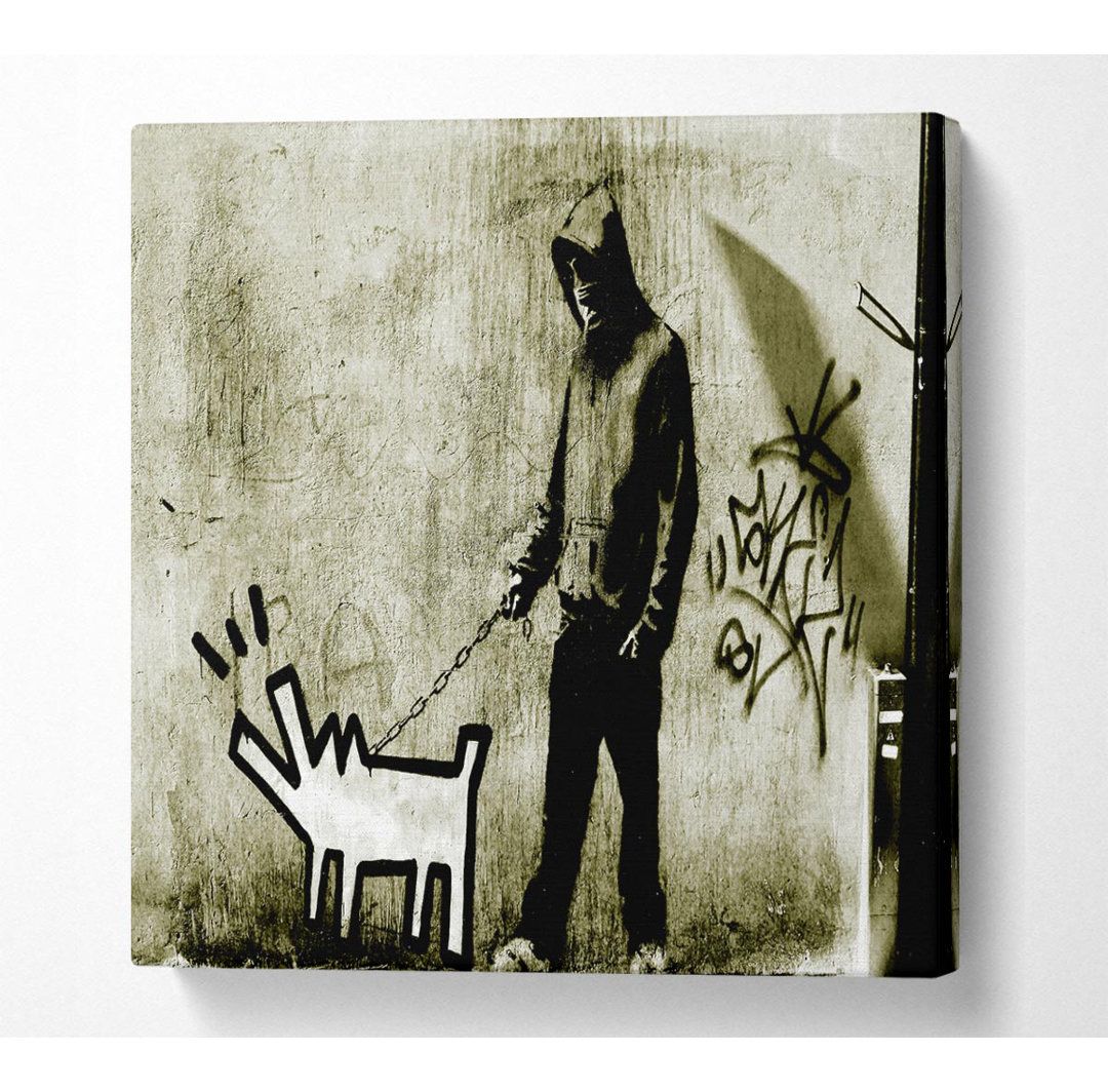 Haring Dog - Kunstdrucke auf Leinwand - Wrapped Canvas