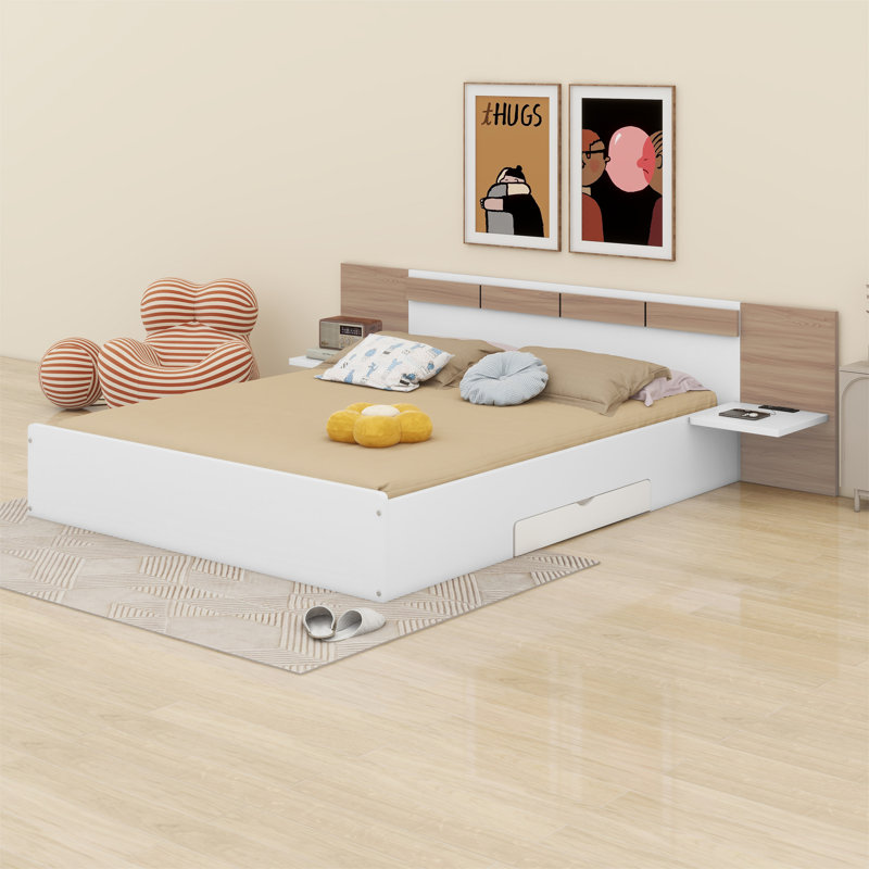 Sidhan Storage Bed, White
