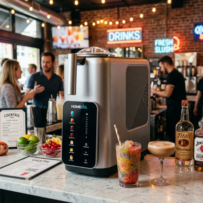 Machine à boissons glacées 7-en-1 avec 10 niveaux de texture, tasse en acier inoxydable, crème glacée et machine à boissons glacées