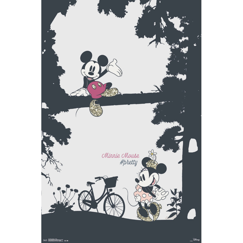 Minnie mouse-impression sur papier