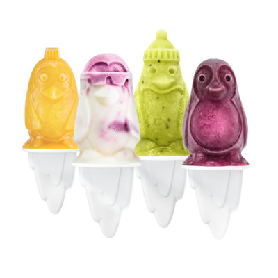 Tovolo Penguin Popsicle Molds Set of 4 BPA-Free Silicone Ice Pop Maker Dishwasher Safe