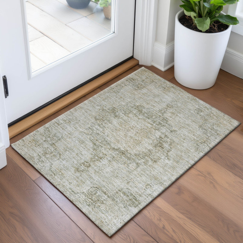 Premium Machine Washable Barry AMF1238 Global Rug, Rectangle 1'8" x 2'6"