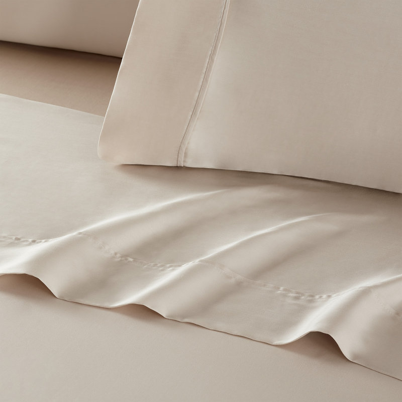 Eucalyptus Tencel Sheet Set TENCEL Solid Colour Sheet Set, Full/Double, Beige