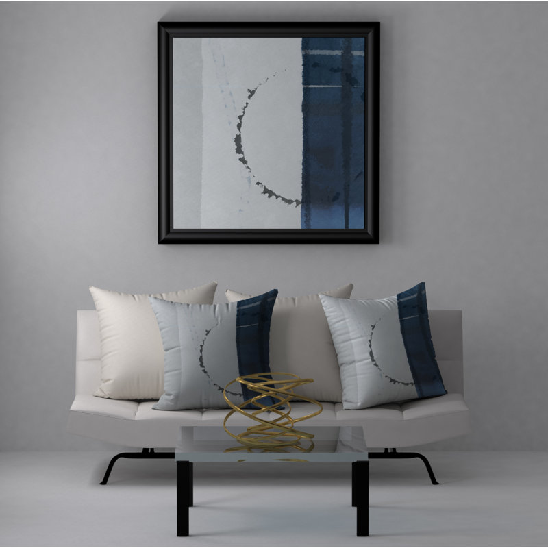 Abstract Throw Pillow, 18" H x 18" W