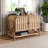 Jacaranda 2-Door Natural Rattan Storage Cabinet in Bohemian Style, 31.89'' H X 44.5'' W X 21.48'' D