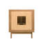 31 po Kayla Meuble-lavabo simple en teck naturel avec plateau en marbre blanc de Carrare-121163923